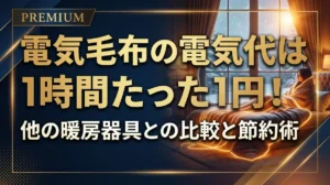 電気毛布の電気代は1時間たった1円！他の暖房器具との比較と節約術