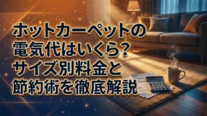 ホットカーペットの電気代はいくら？サイズ別料金と節約術を徹底解説