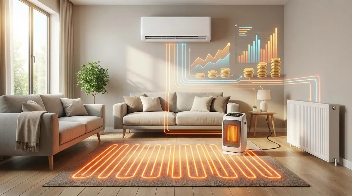 ホットカーペットと他の暖房器具の電気代を比較