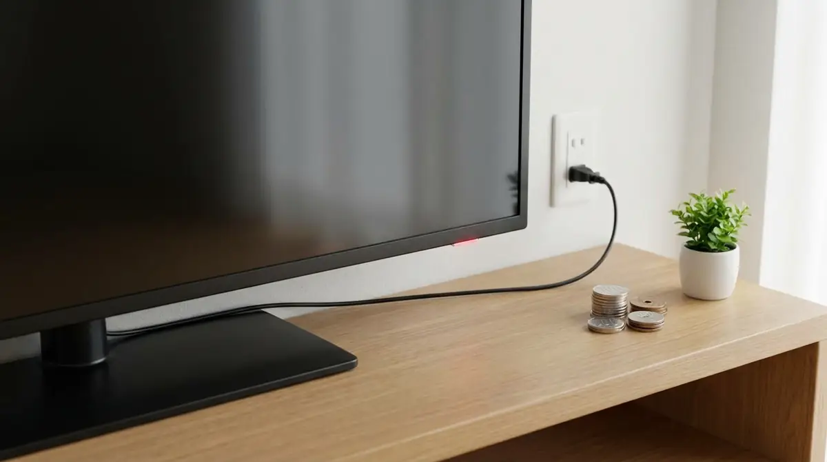 【結論】テレビの待機電力は0.3〜0.5W|年間の電気代は約100〜200円