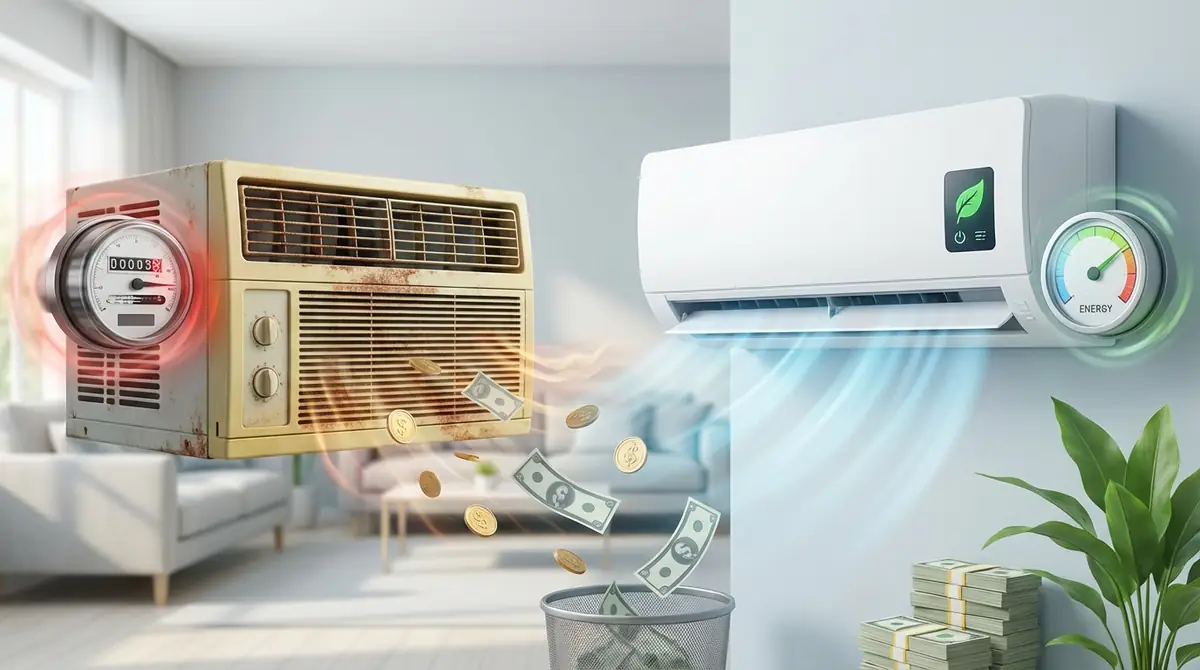 古いエアコンは買い替えた方が電気代は安くなる?