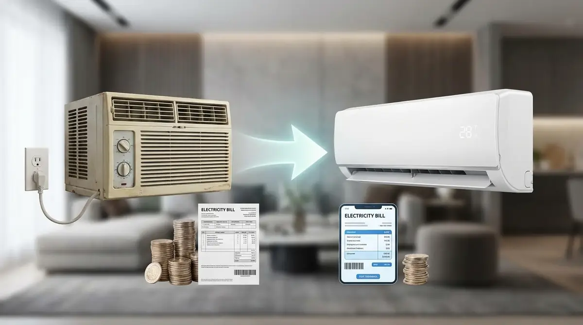 古いエアコンと新しいエアコンの電気代差|買い替えの目安