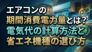 エアコンの期間消費電力量とは？電気代の計算方法と省エネ機種の選び方