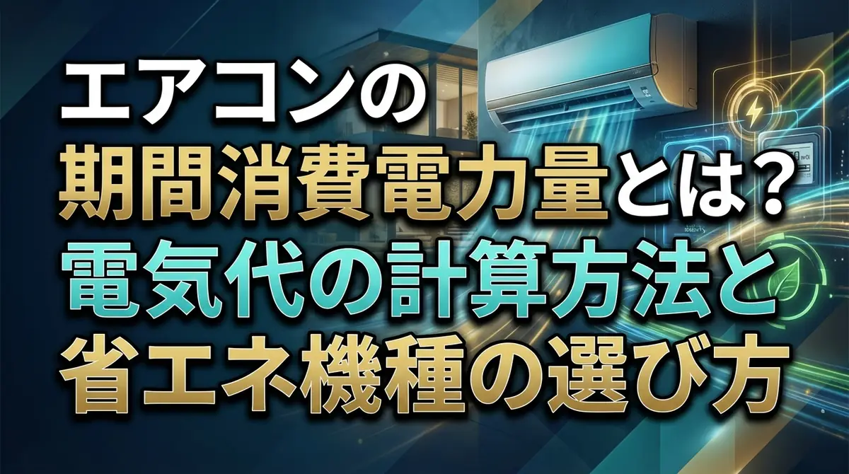 エアコンの期間消費電力量とは？電気代の計算方法と省エネ機種の選び方
