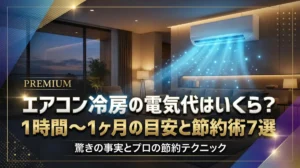 エアコン冷房の電気代はいくら？1時間～1ヶ月の目安と節約術7選