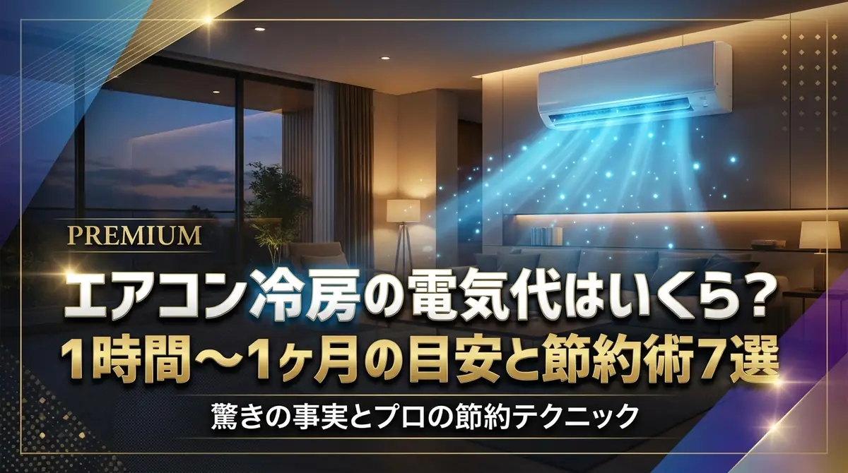 エアコン冷房の電気代はいくら？1時間～1ヶ月の目安と節約術7選